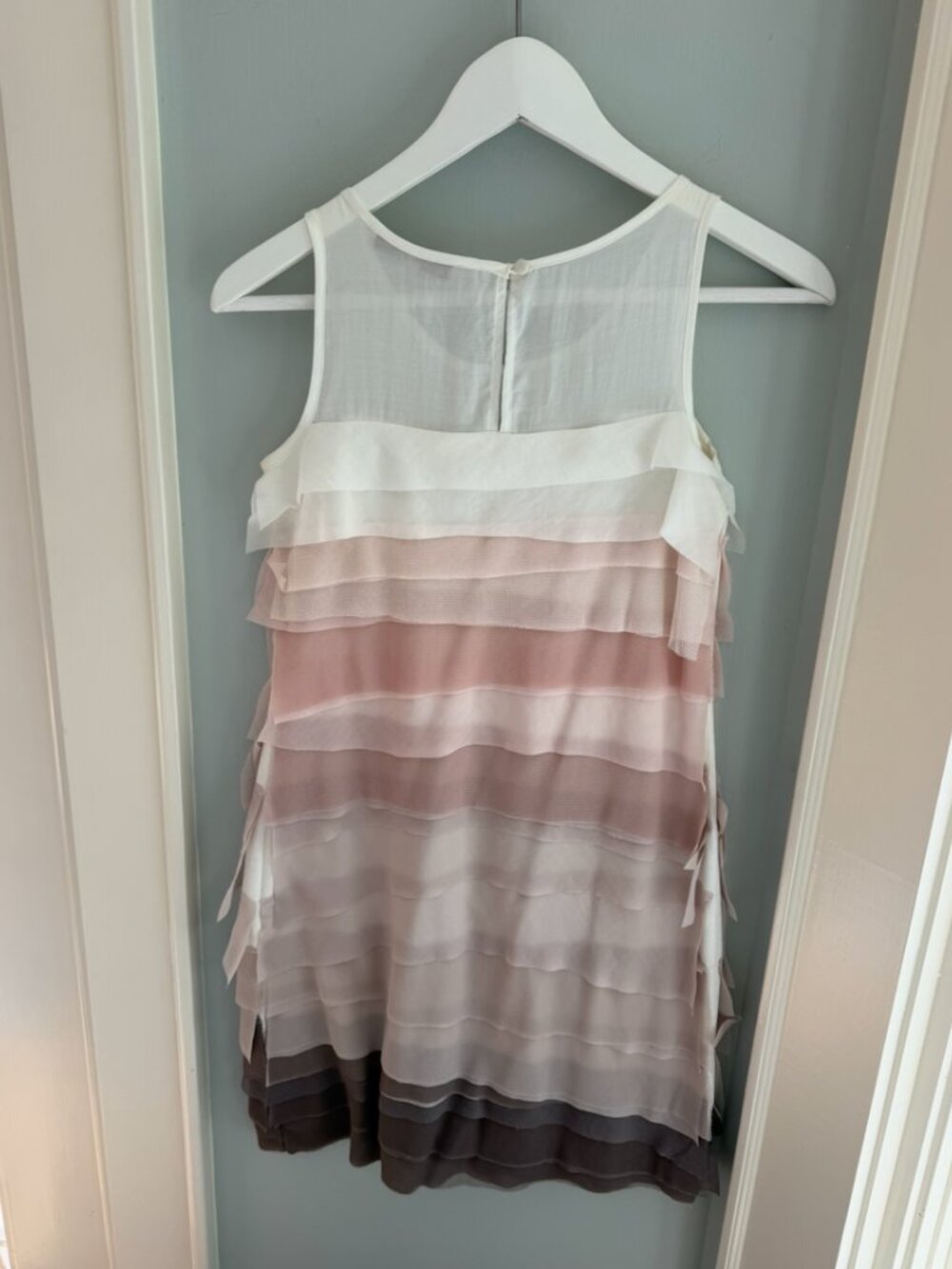 LOFT Gradiant Layered Ruffle Dress - Picture 3 of 3